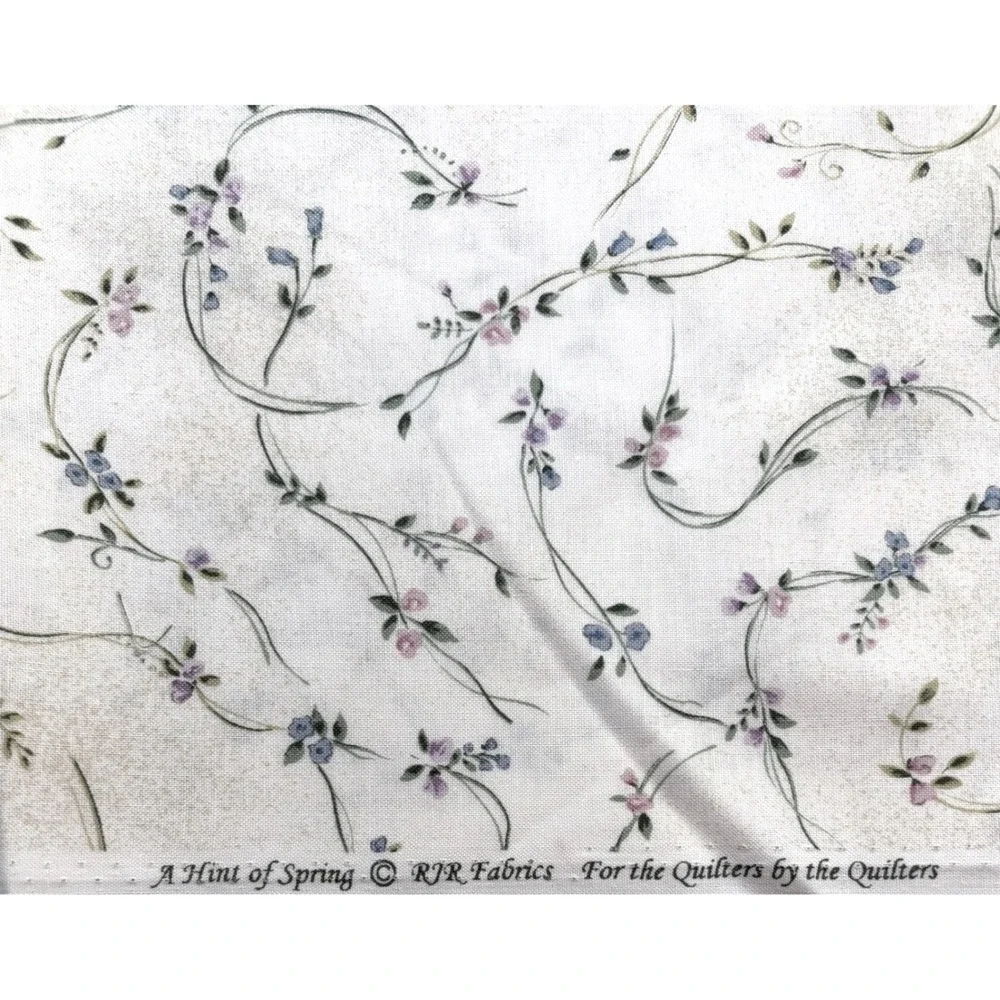 RJR Fabrics A Hint of Spring Floral Vine Cotton Quilting Fabric 1 Yard 45x36